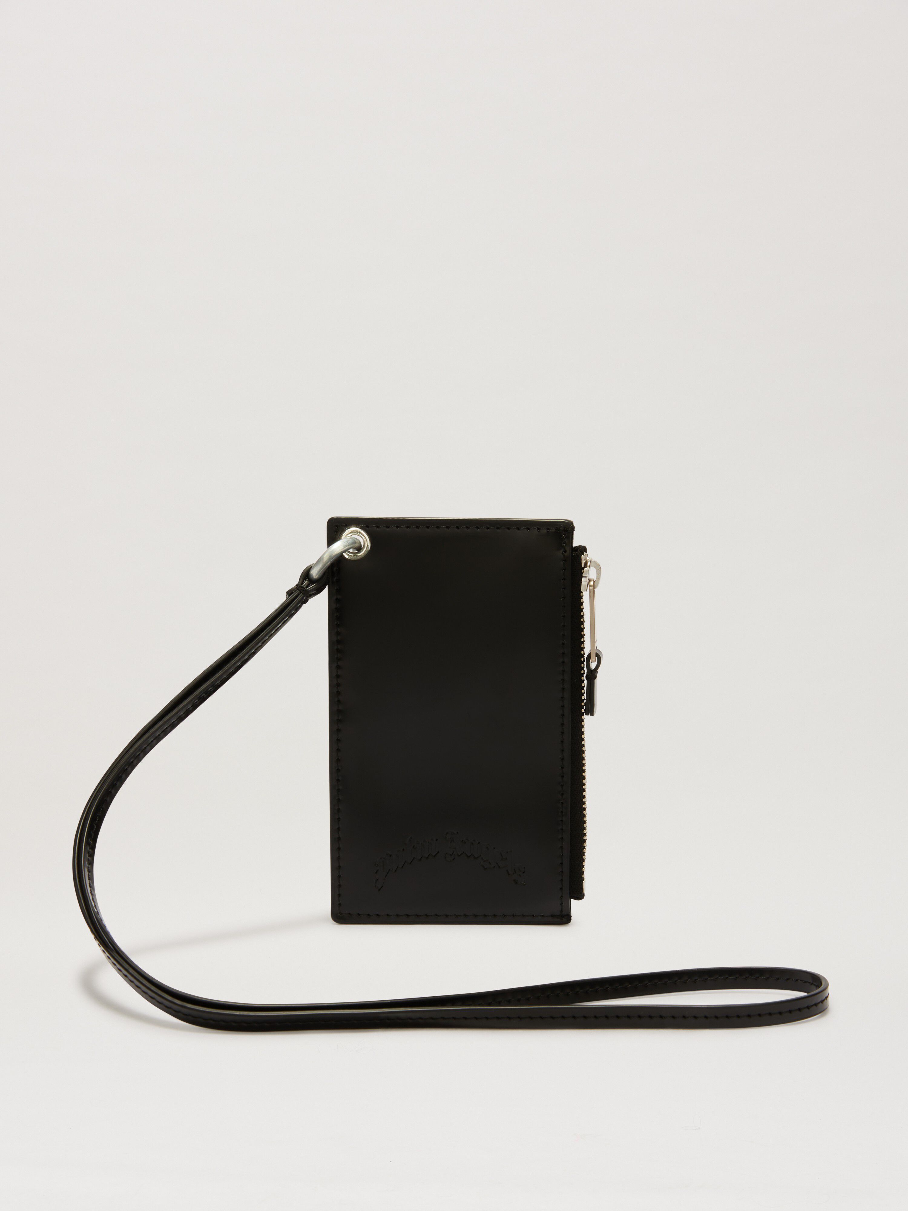 PALM ANGELS  Metal chain Card Holder BLACK PMND01AS25FAB001
