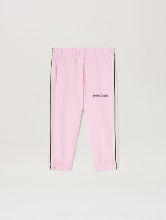 PALM ANGELS  Track sweatpants ROSE PINK BLACK PGXD002S25FLE005