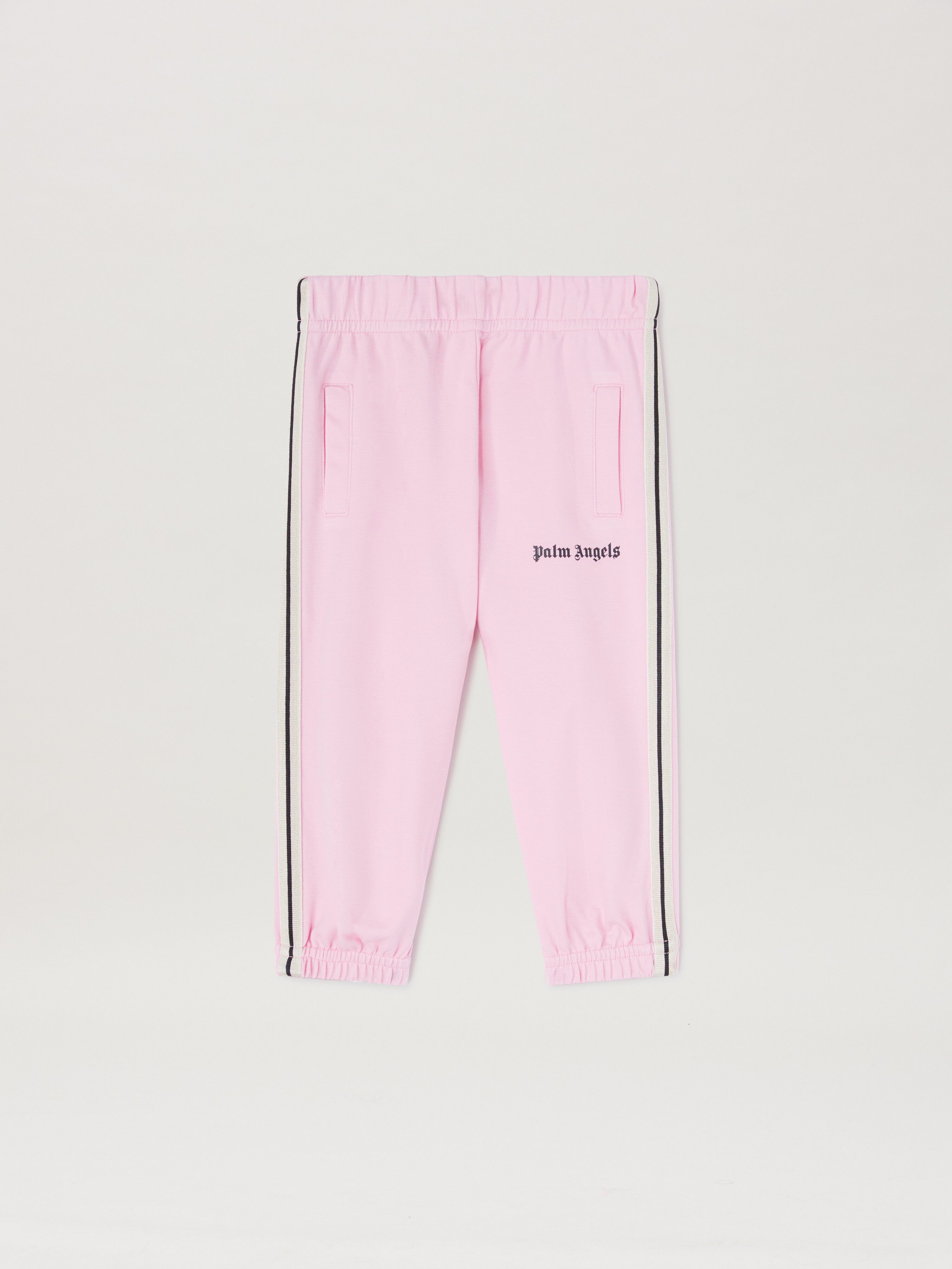 PALM ANGELS  Track sweatpants ROSE PINK BLACK PGXD002S25FLE005