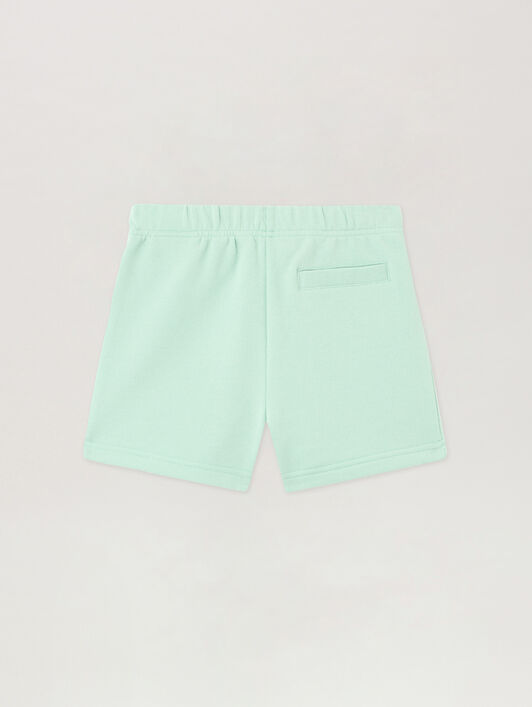 PALM ANGELS Classic Logo Sweat Short VERDE CHIARO/LIGHT GREEN PB6X003S26FLE001