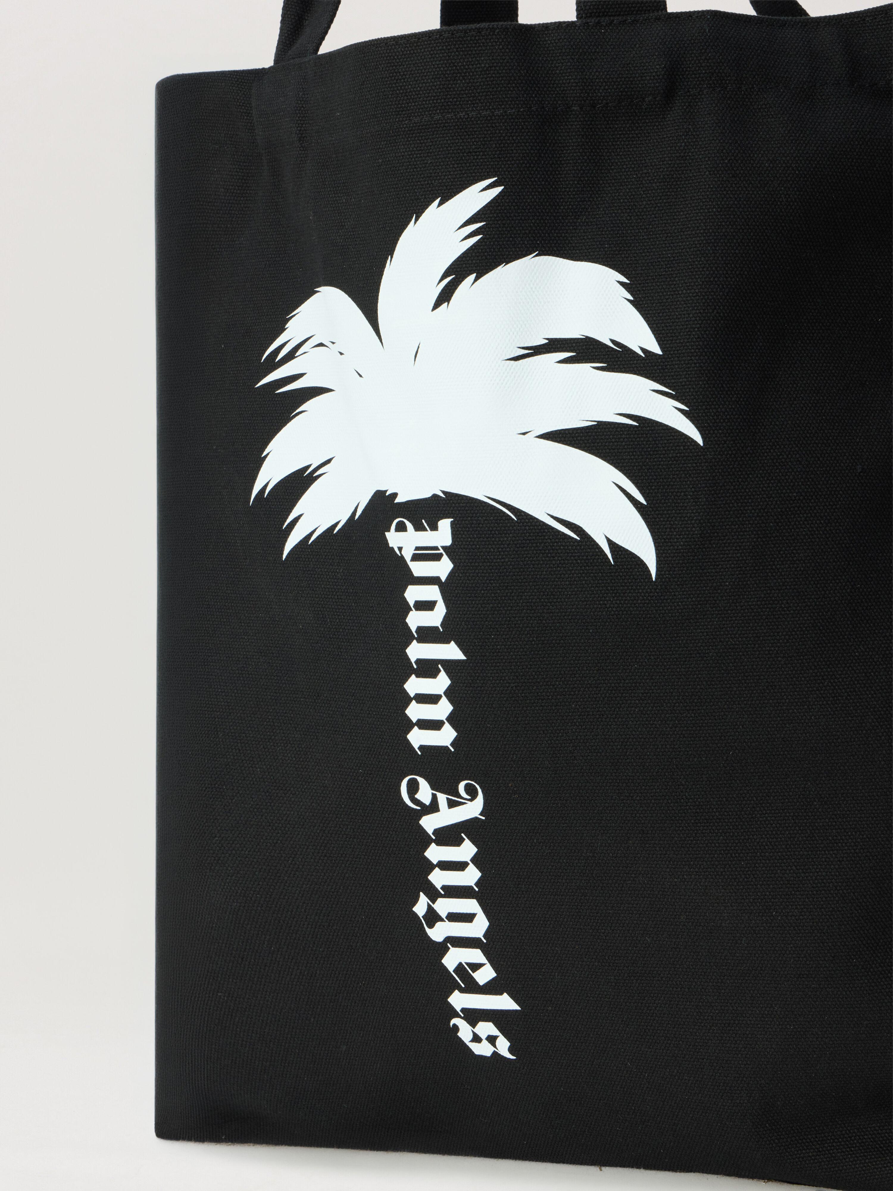 Palm Tree Tote Bag PALM ANGELS Palm Tree Tote Bag BLACK - OFF WHITE PAMNA01W26FB01