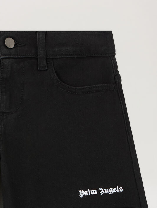 PALM ANGELS Logo Carpenter Pants NERO/BLACK PBCA01HS26FAB001