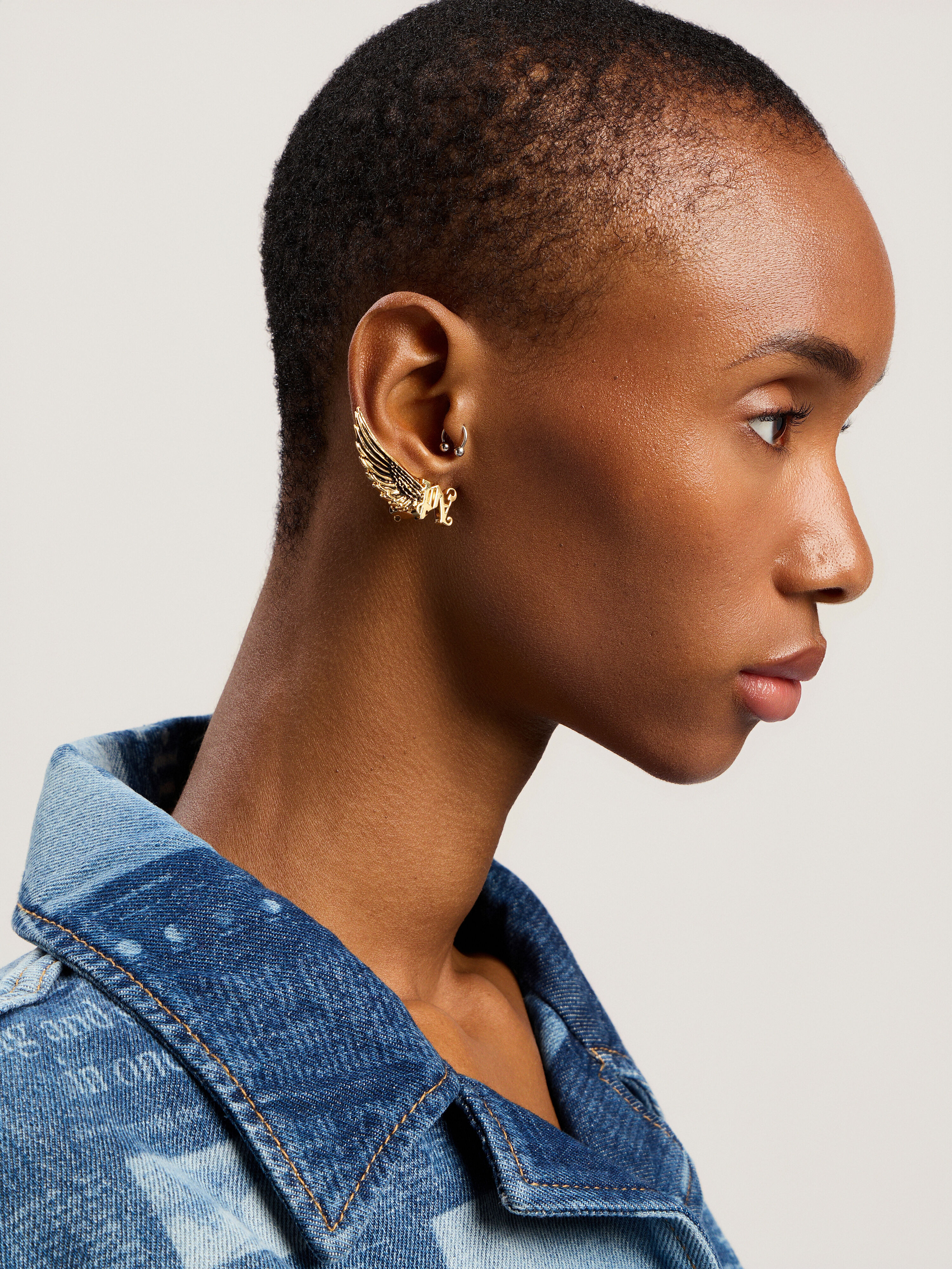PALM ANGELS Wings Earring Jewelry GOLD - GOLD PWOD03AF25MAT001