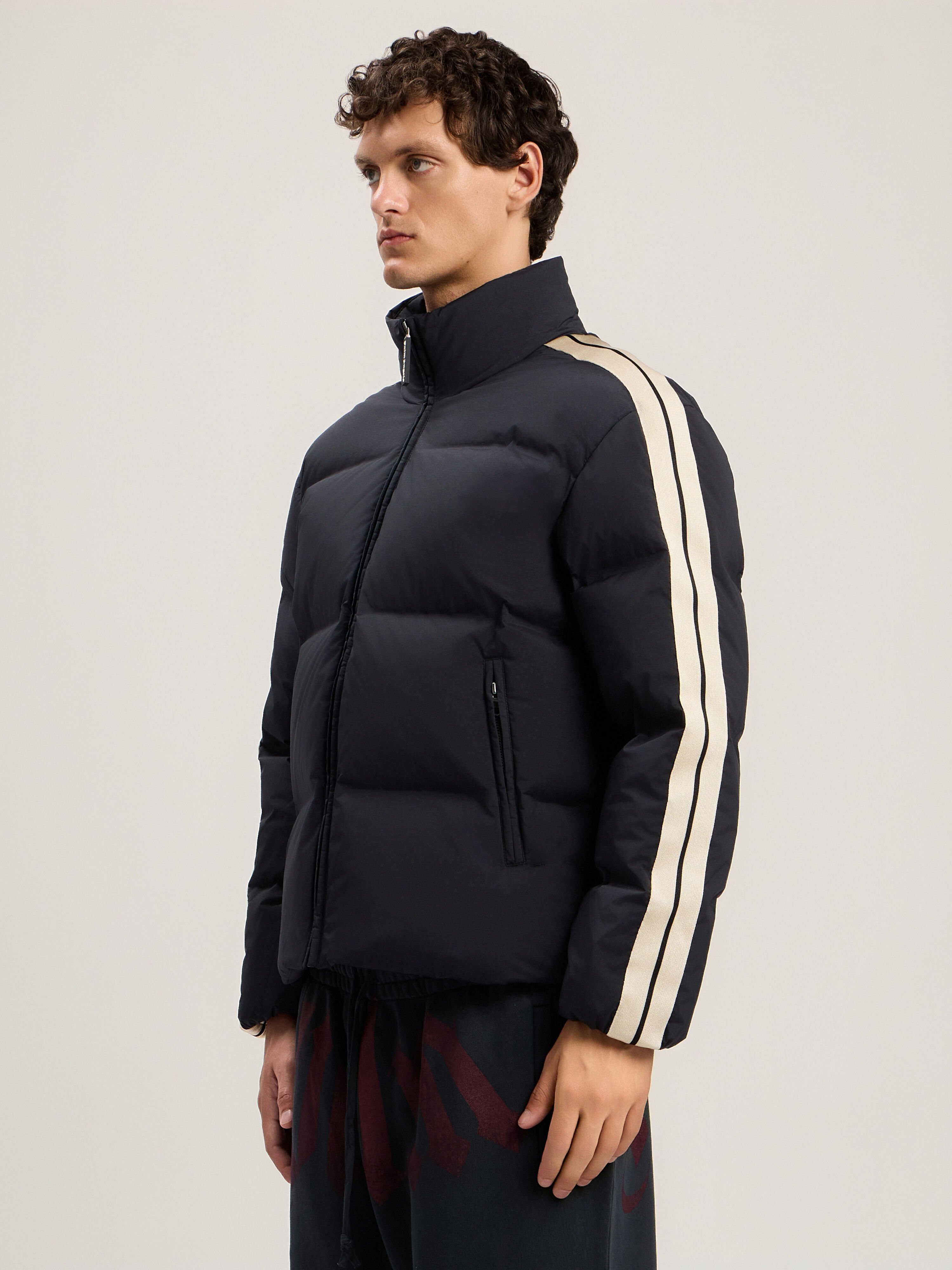 Classic Logo Track Down Jacket in BLACK TOFU for Men | Palm Angels®