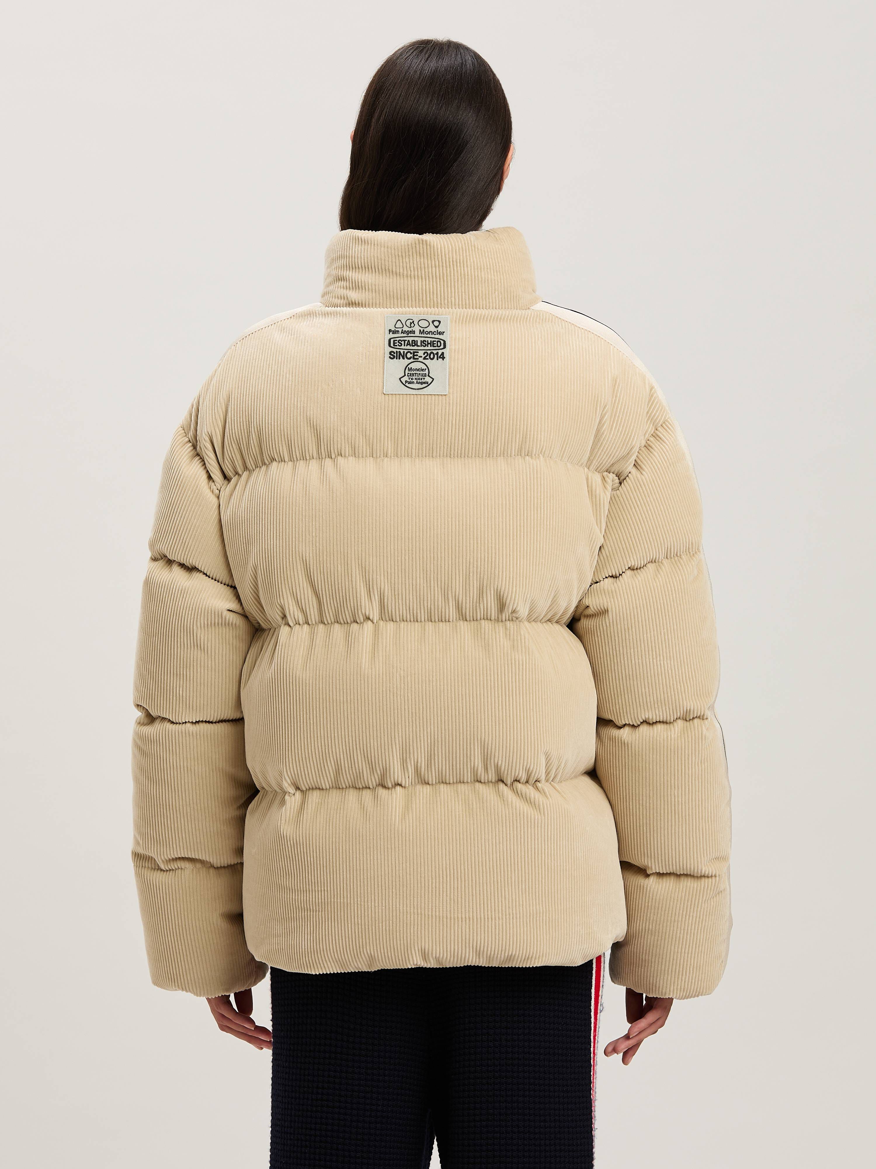 PALM ANGELS  Abrolhos down jacket Moncler x Palm Angels BEIGE - WHITE PMEJ008T25FAB001