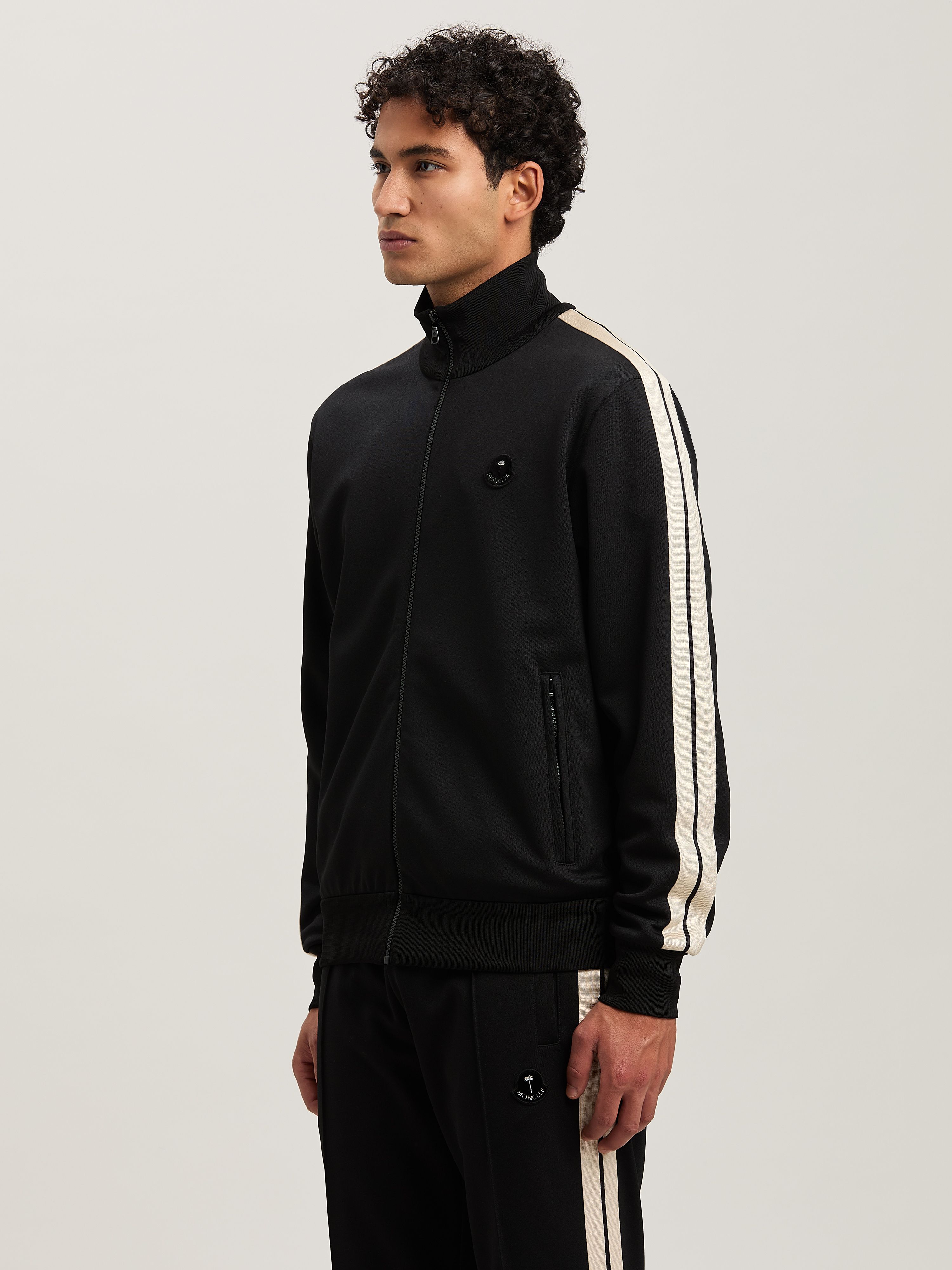 PALM ANGELS  Track Jacket Moncler x Palm Angels NERO - BIANCO PMBE023T25FAB001