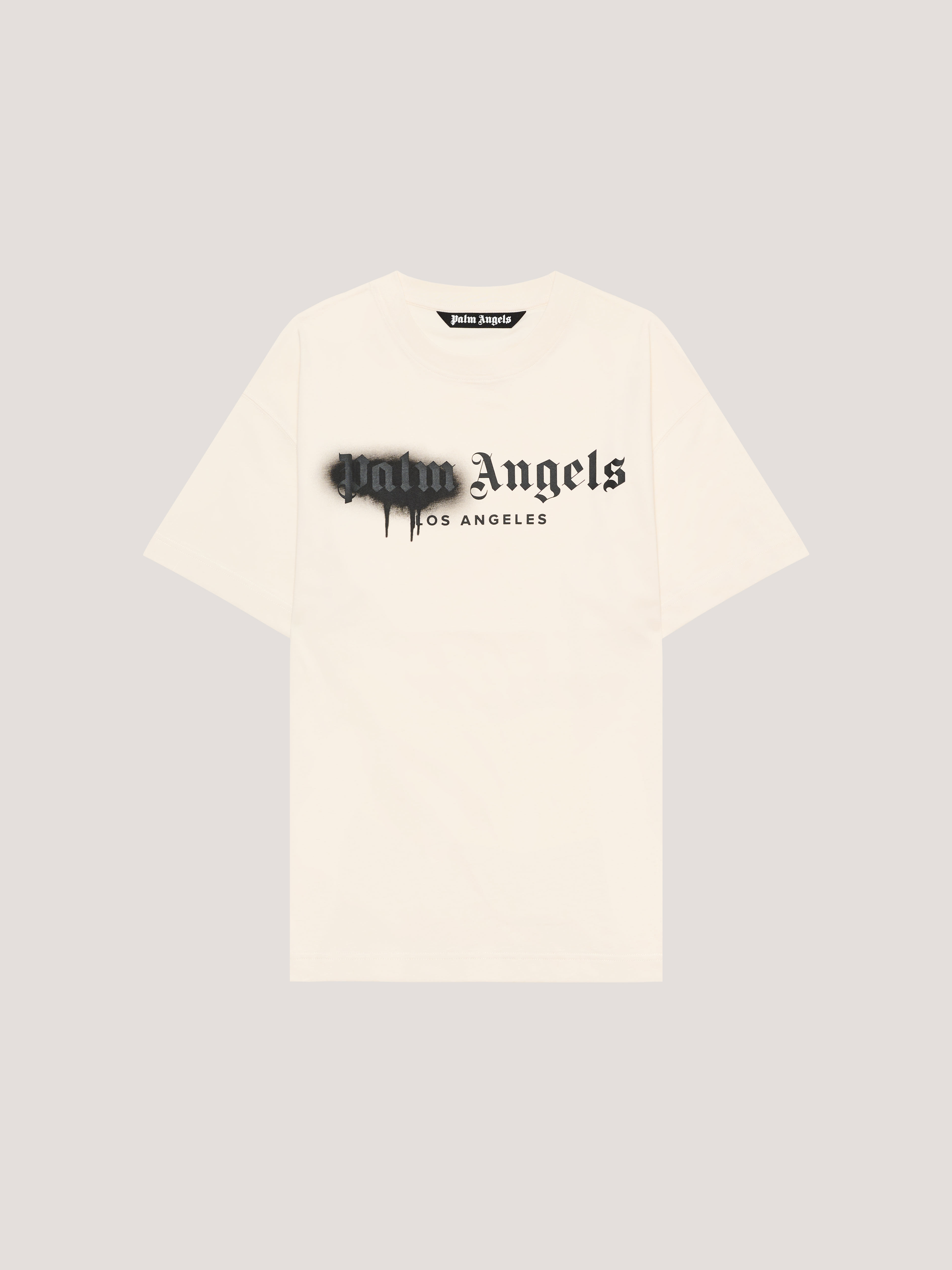 PALM ANGELS Spray City Los Angeles T-Shirt OFF White/Black PMAA109T26JER001