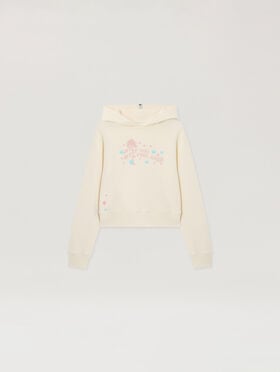 PALM ANGELS Feel High Regular Hoodie OFF WHITE - MULTICOLOR PAWBB03F26FL01