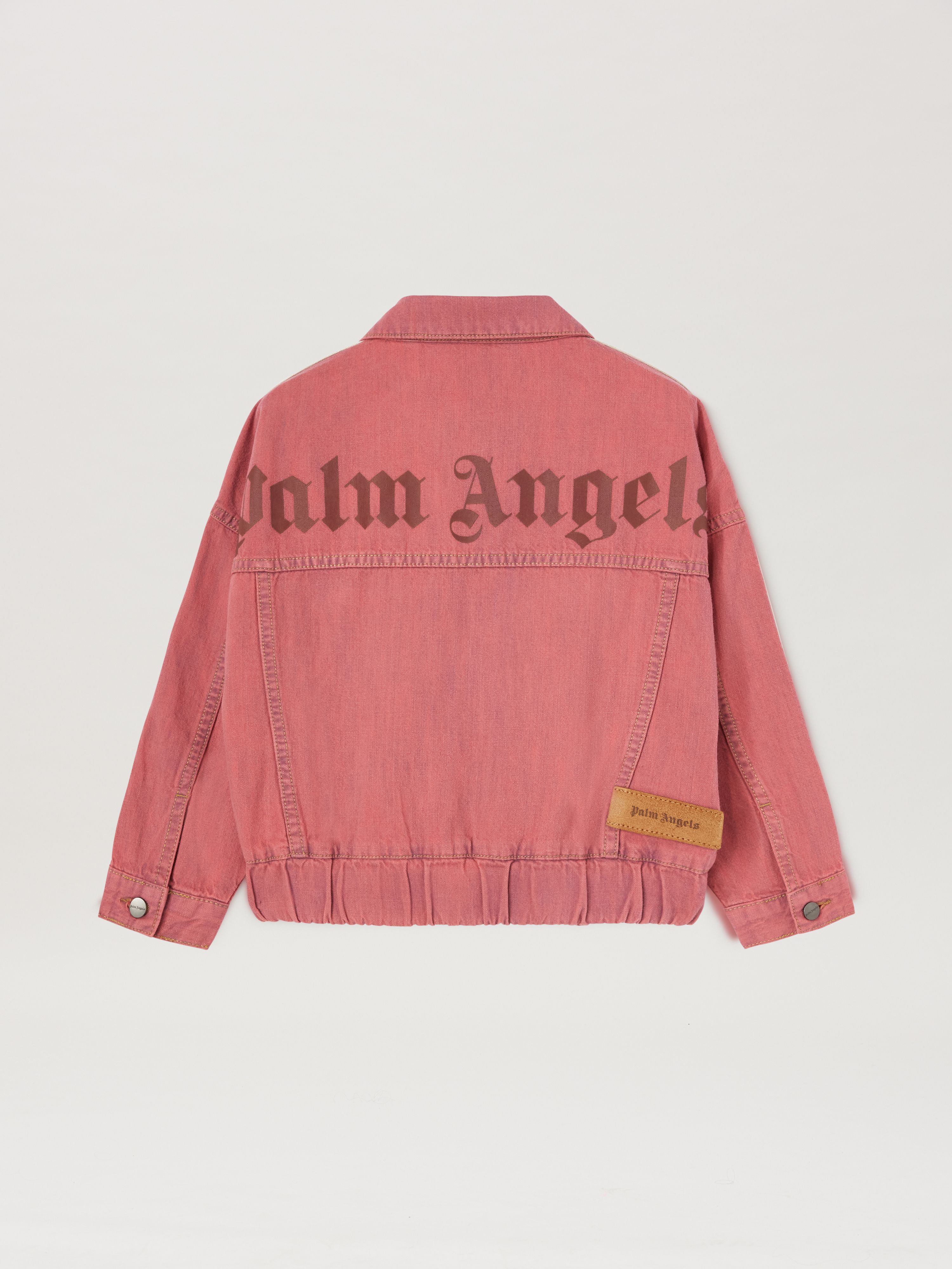 PALM ANGELS  Chambray Track Jacket ROSE PINK ROSE PINK PGYE001S25DEN001