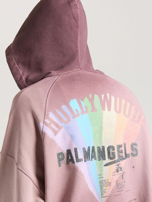 Neon Boulevard Back Hoodie PALM ANGELS Neon Boulevard Back Hoodie BROWN - MULTICOLOR PAMBB07W26FL01
