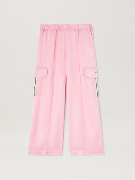 PALM ANGELS  Satiin Cargo Track Pants BUTTER CHERRY PGAA001C99JER002