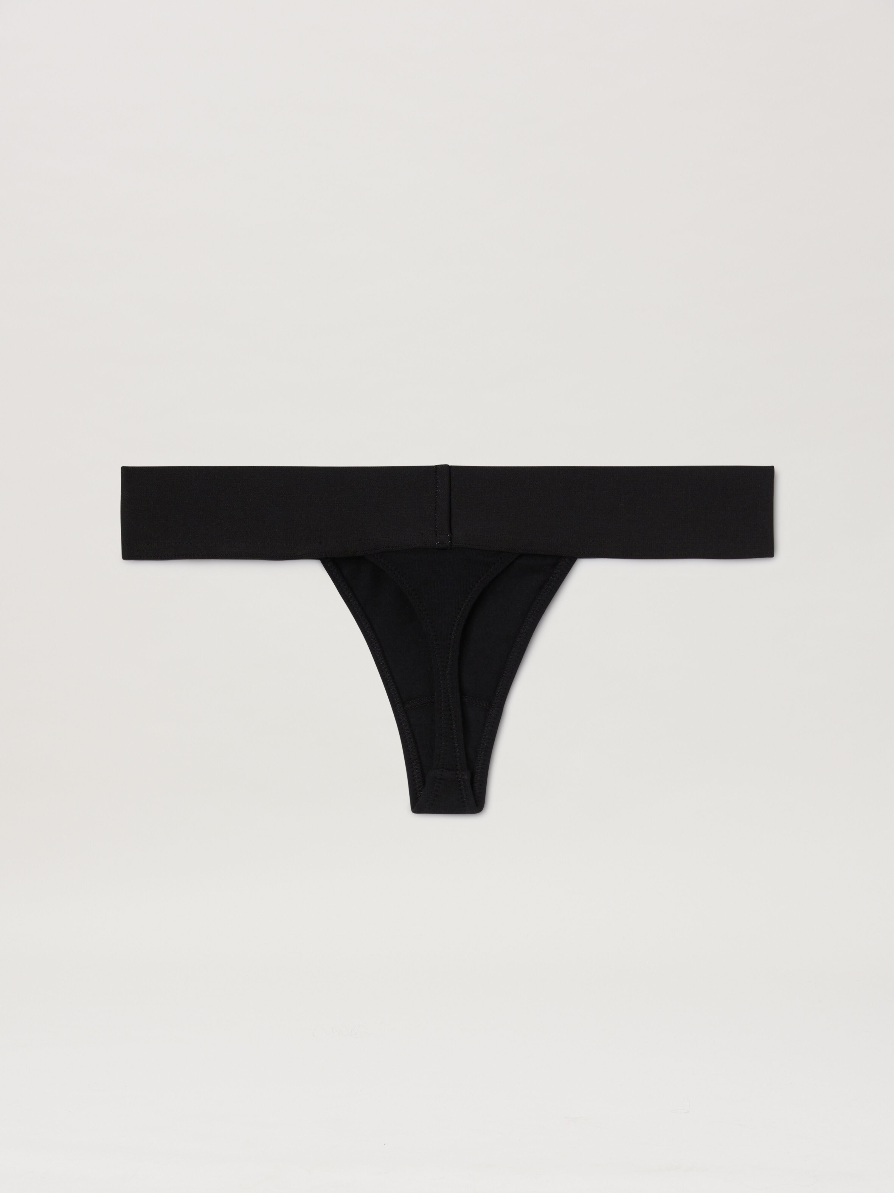 PALM ANGELS Logo band Thong BLACK PWUF001C99FAB003