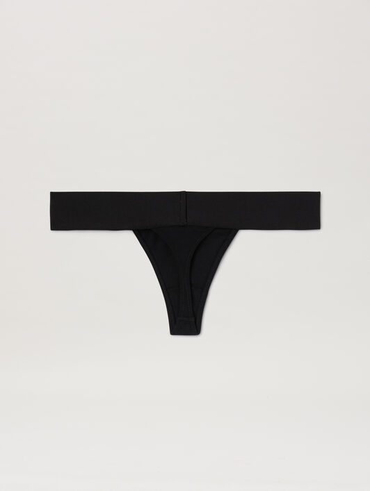 Logo band Thong PALM ANGELS Logo band Thong BLACK PWUF001C99FAB003