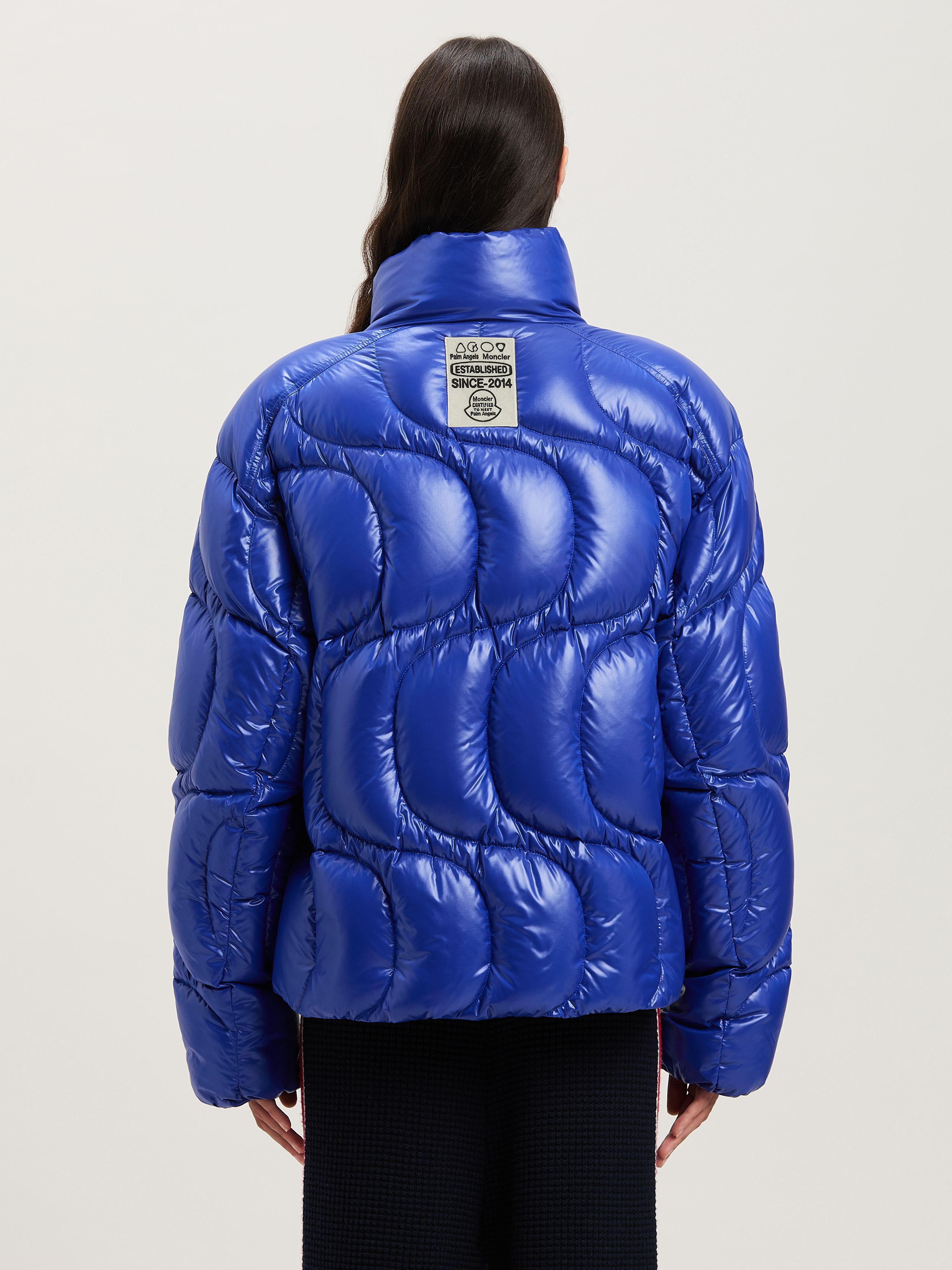 PALM ANGELS  Haunani Daunenjacke Moncler x Palm Angels BLUE - BLUE PMEJ006T25FAB001
