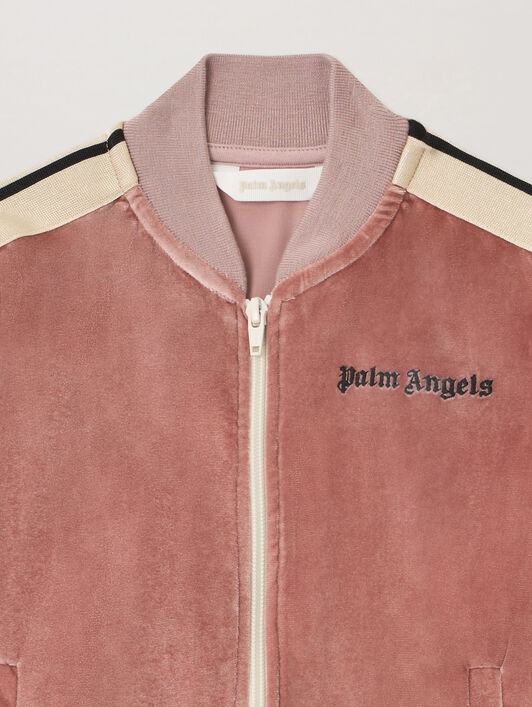 Pa Chenille Track Jkt PALM ANGELS Pa Chenille Track Jkt ANTIQUE ROSE BLACK PGBD002F25FLE002