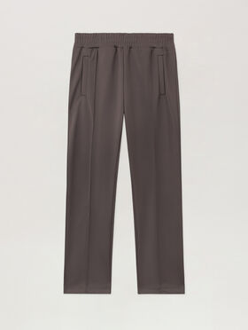 PALM ANGELS Back Curved Logo Track Pants DARK GREY - OFF WHITE PMCJ048F25FAB001