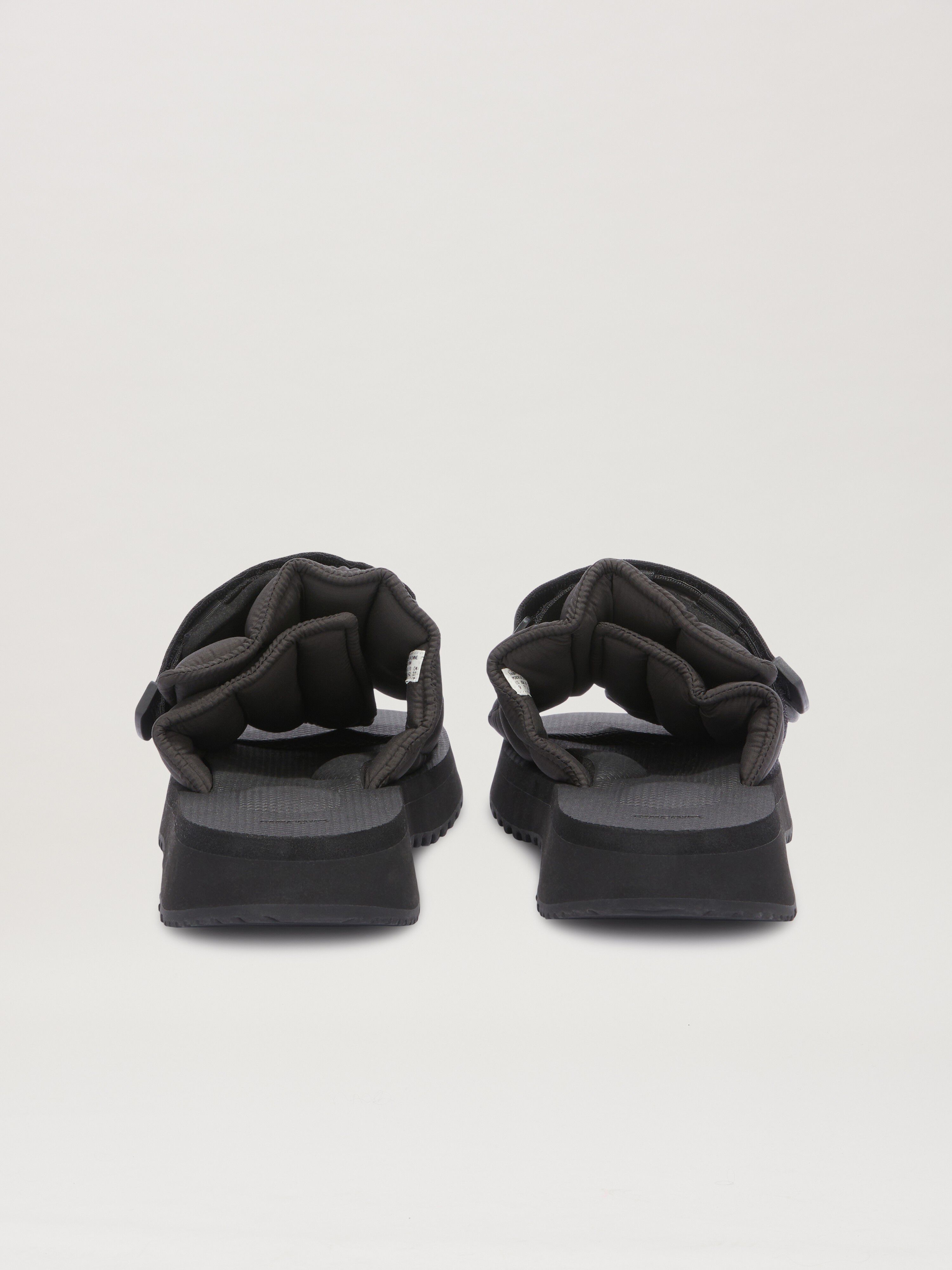PALM ANGELS  Moto-P Pantoletten Palm Angels x Suicoke BLACK - BLACK PMIH015S25FAB001