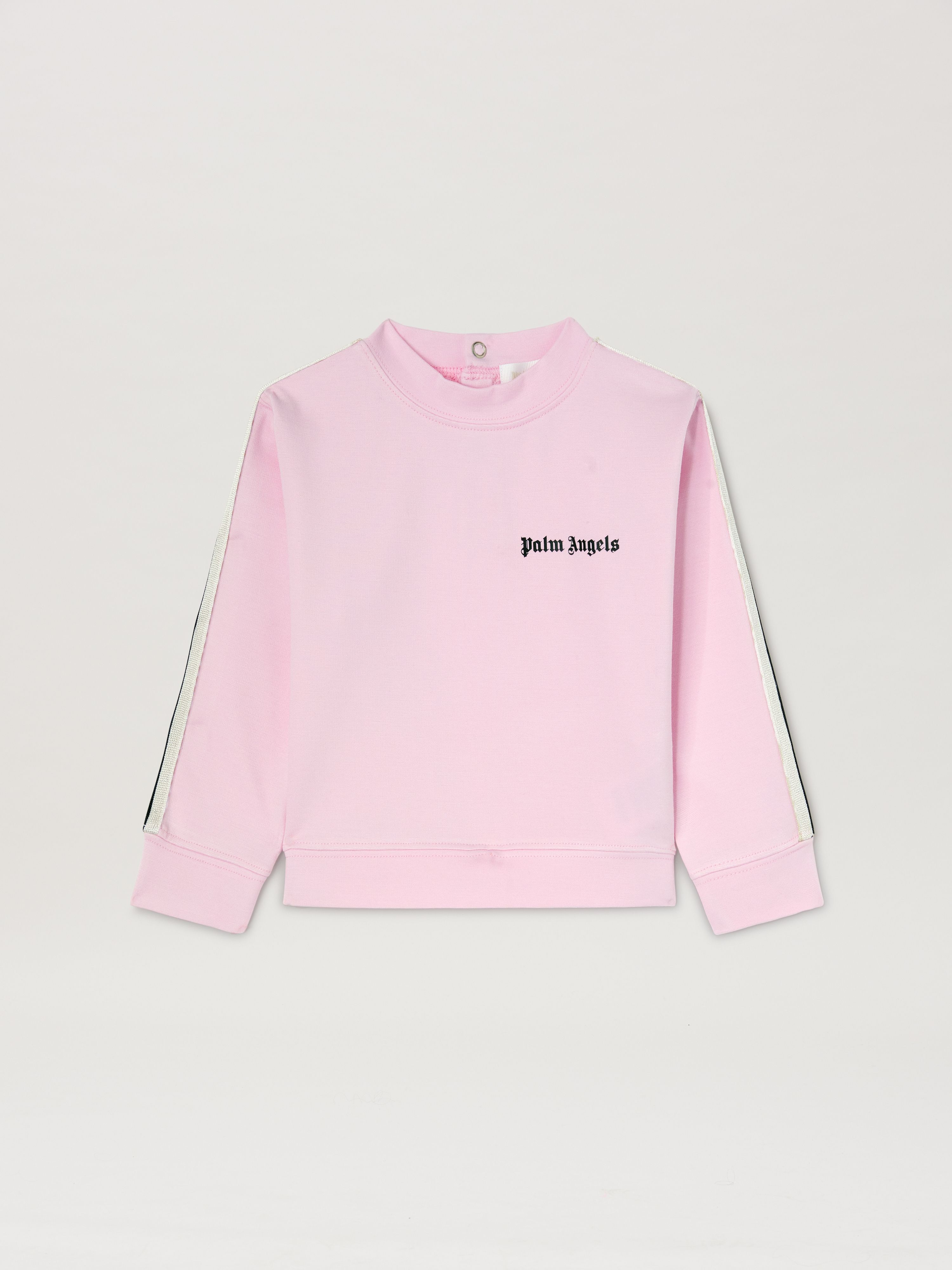 PALM ANGELS  Long sleeves Track T-shirt ROSE ROSA - NERO PGXC001S25FLE004