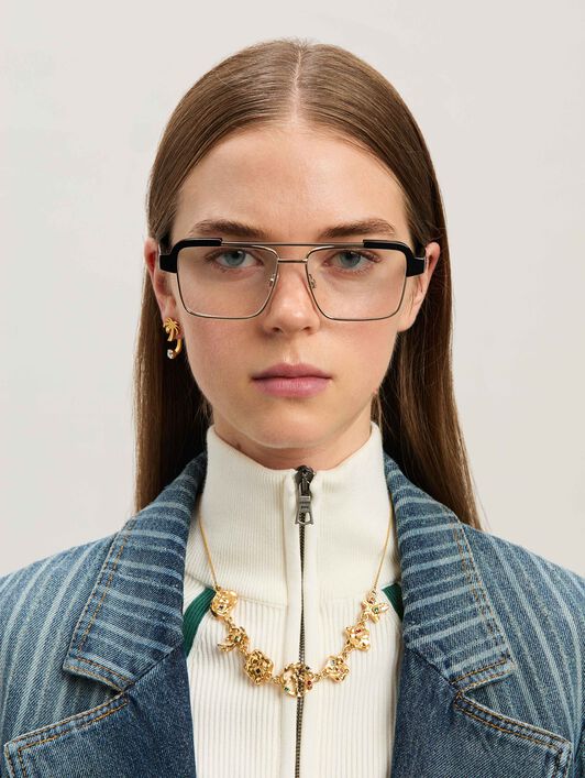PALM ANGELS  Style 17 eyewear BLACK - NO COLOR PERJ017S25PLA001
