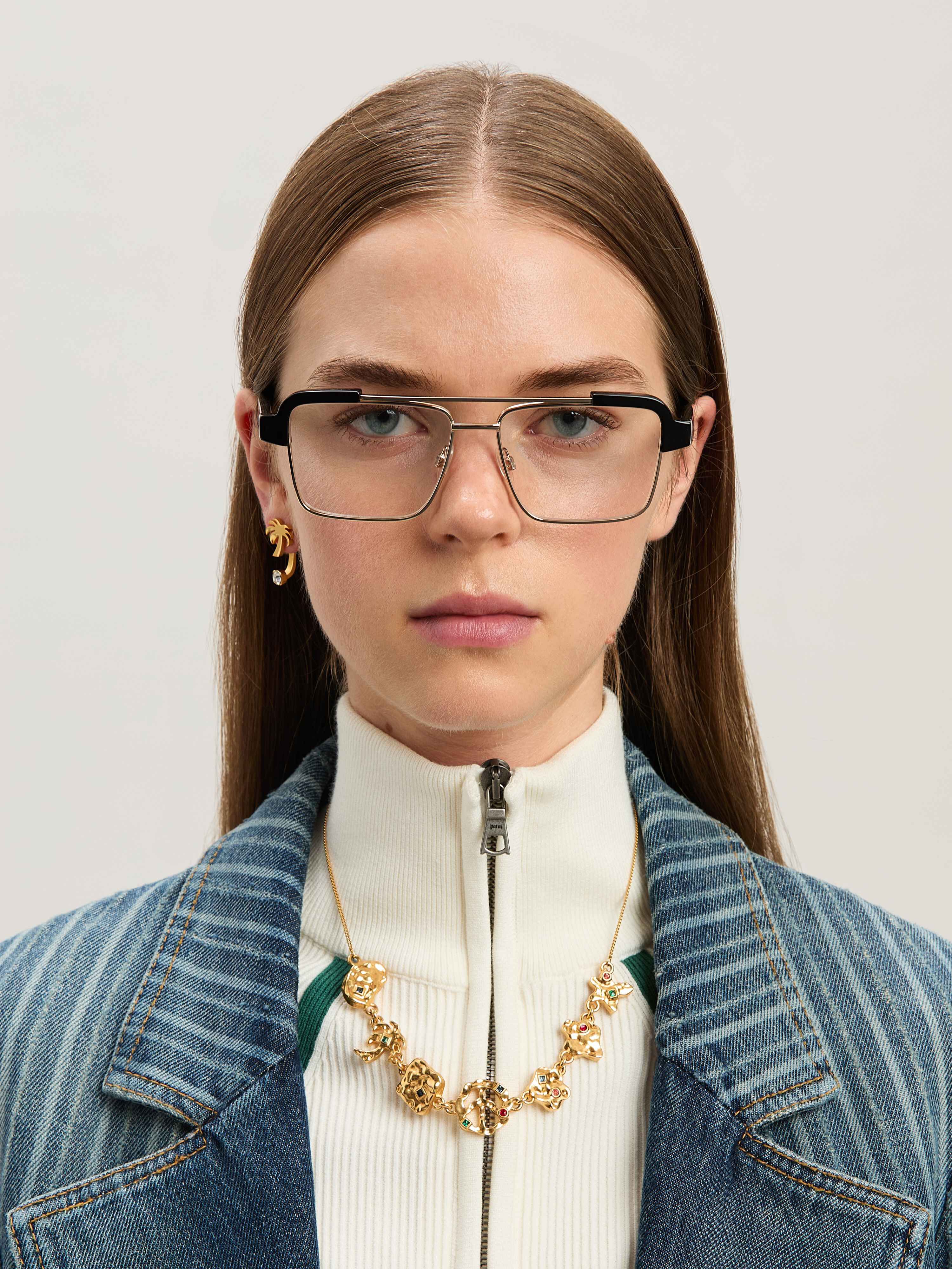 PALM ANGELS  Style 17 eyewear BLACK - NO COLOR PERJ017S25PLA001
