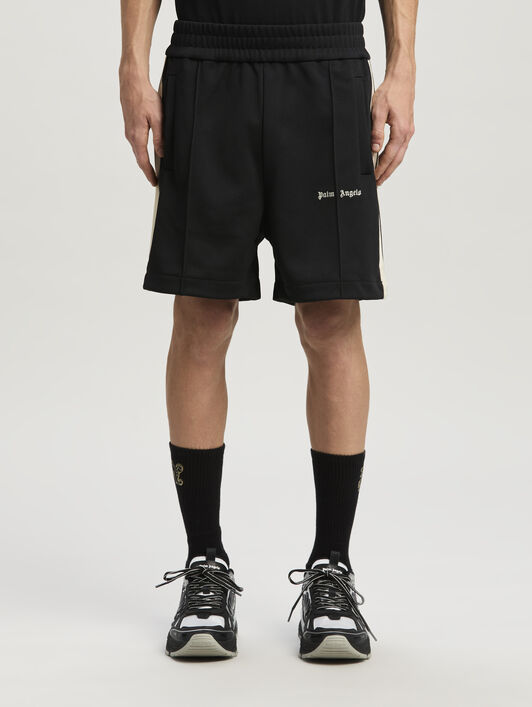 Classic Logo Track Shorts Black Off Whit PALM ANGELS Classic Logo Track Shorts Black Off Whit BLACK OFF WHITE PMCL004C99FAB001