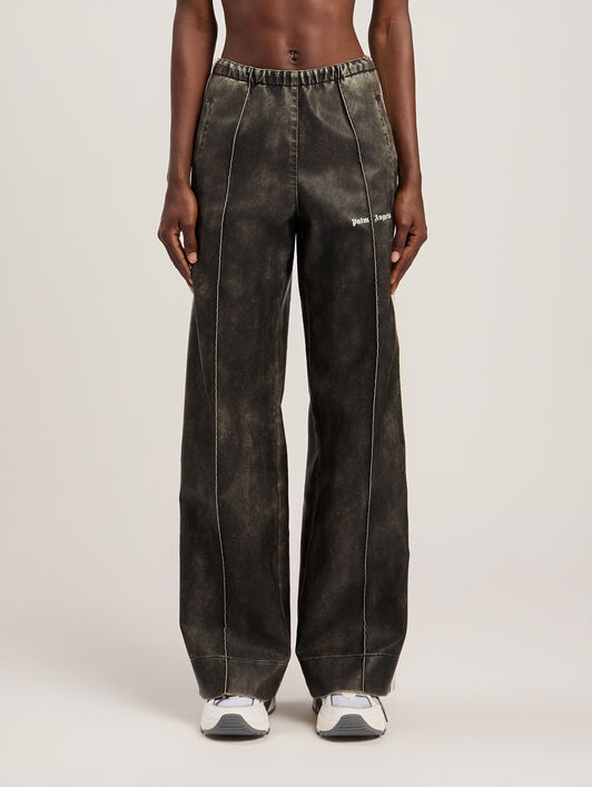 PALM ANGELS Classic Logo Track Pants VINTAGE BLACK TOFU PWJB028S26FAB002