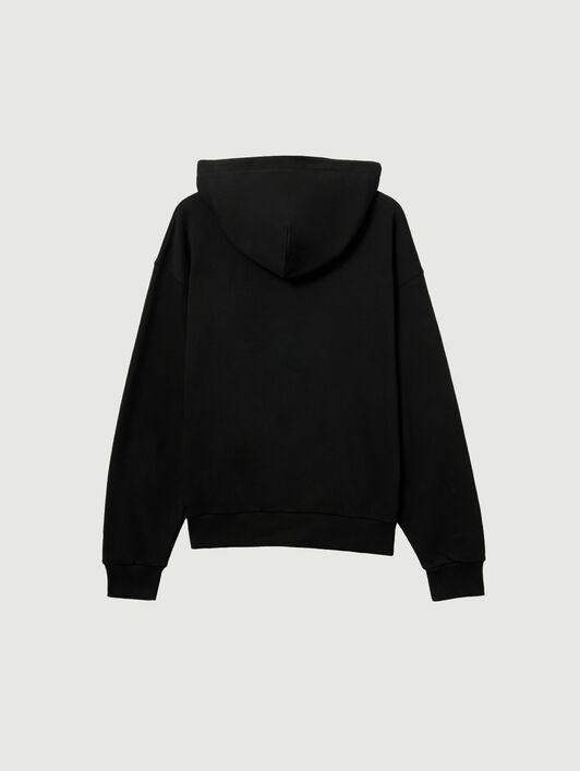 PALM ANGELS Pa X Everlast Hoodie BLACK GREY PMBB17DT26FLE001