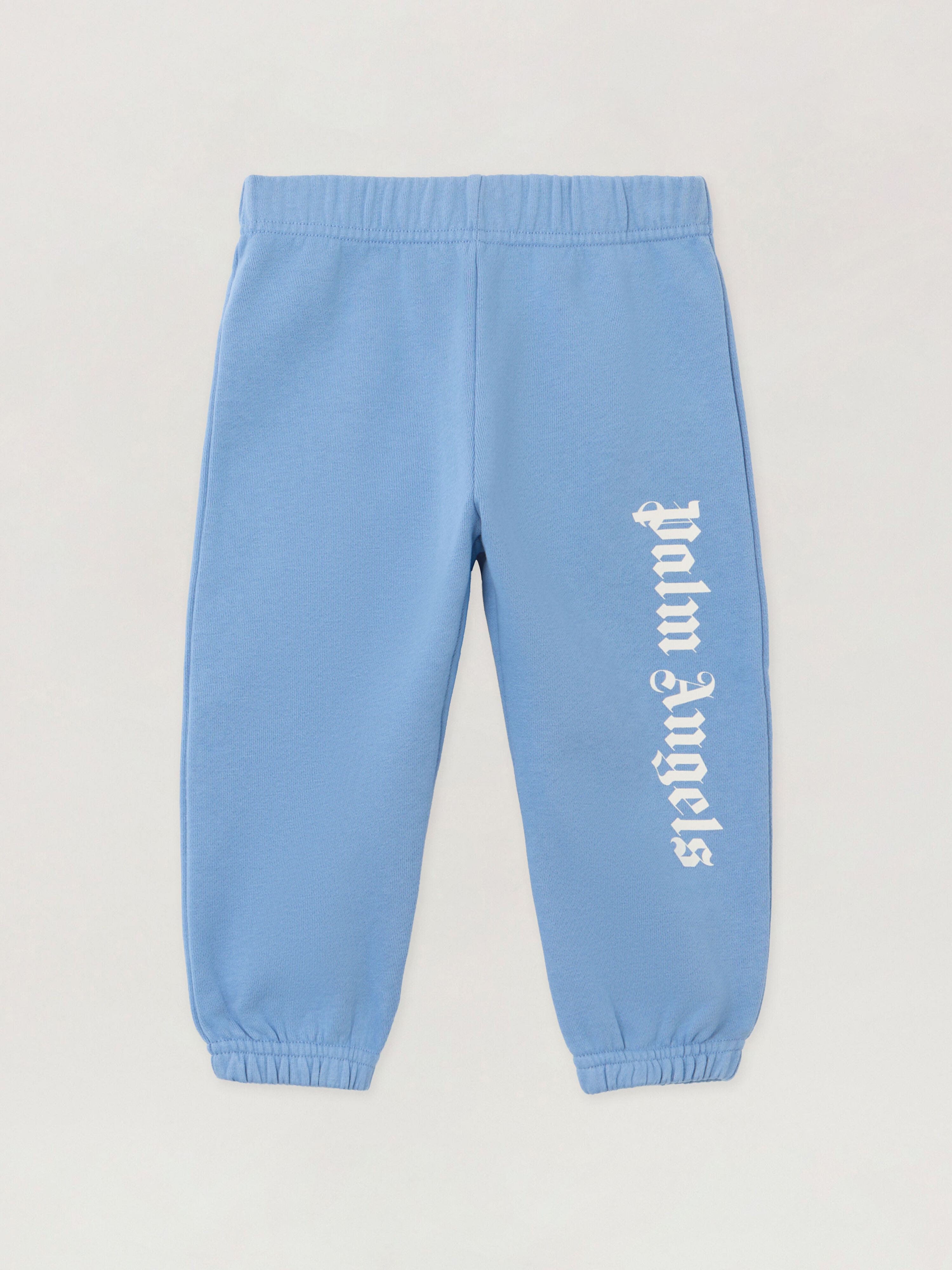 PALM ANGELS Overlogo  Sweatpants DUSTY BLUE - OFF WHITE PBXD001F25FLE001