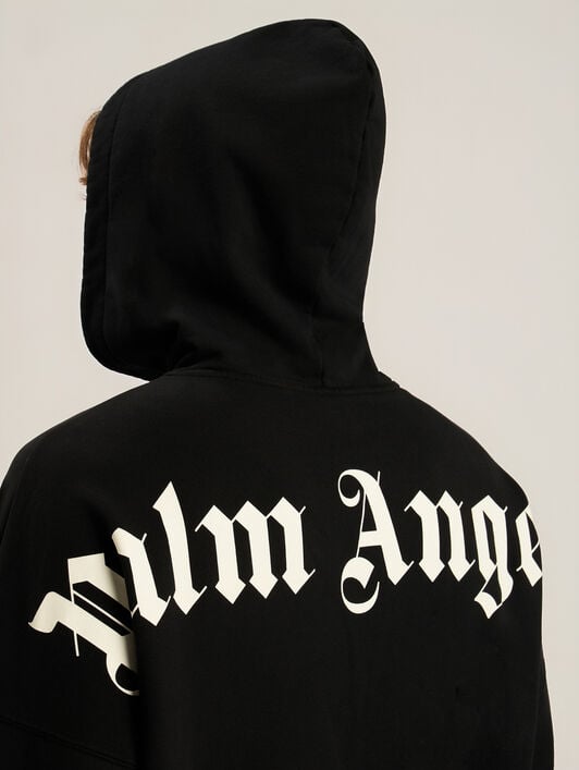 Classic Logo Oversized Hoodie PALM ANGELS Classic Logo Oversized Hoodie BLACK - OFF WHITE PAMBB02F26FL01