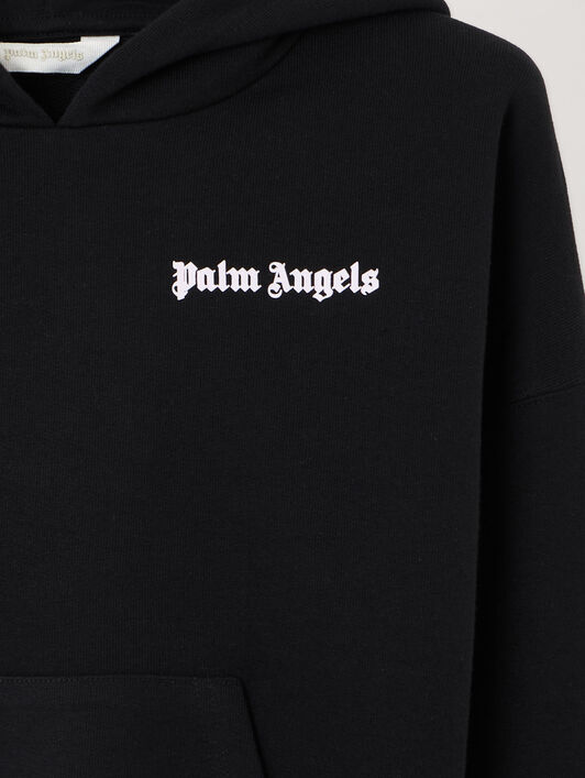 PALM ANGELS Overlogo Over Fit Hoodie NERO/BLACK PGBB014S26FLE001