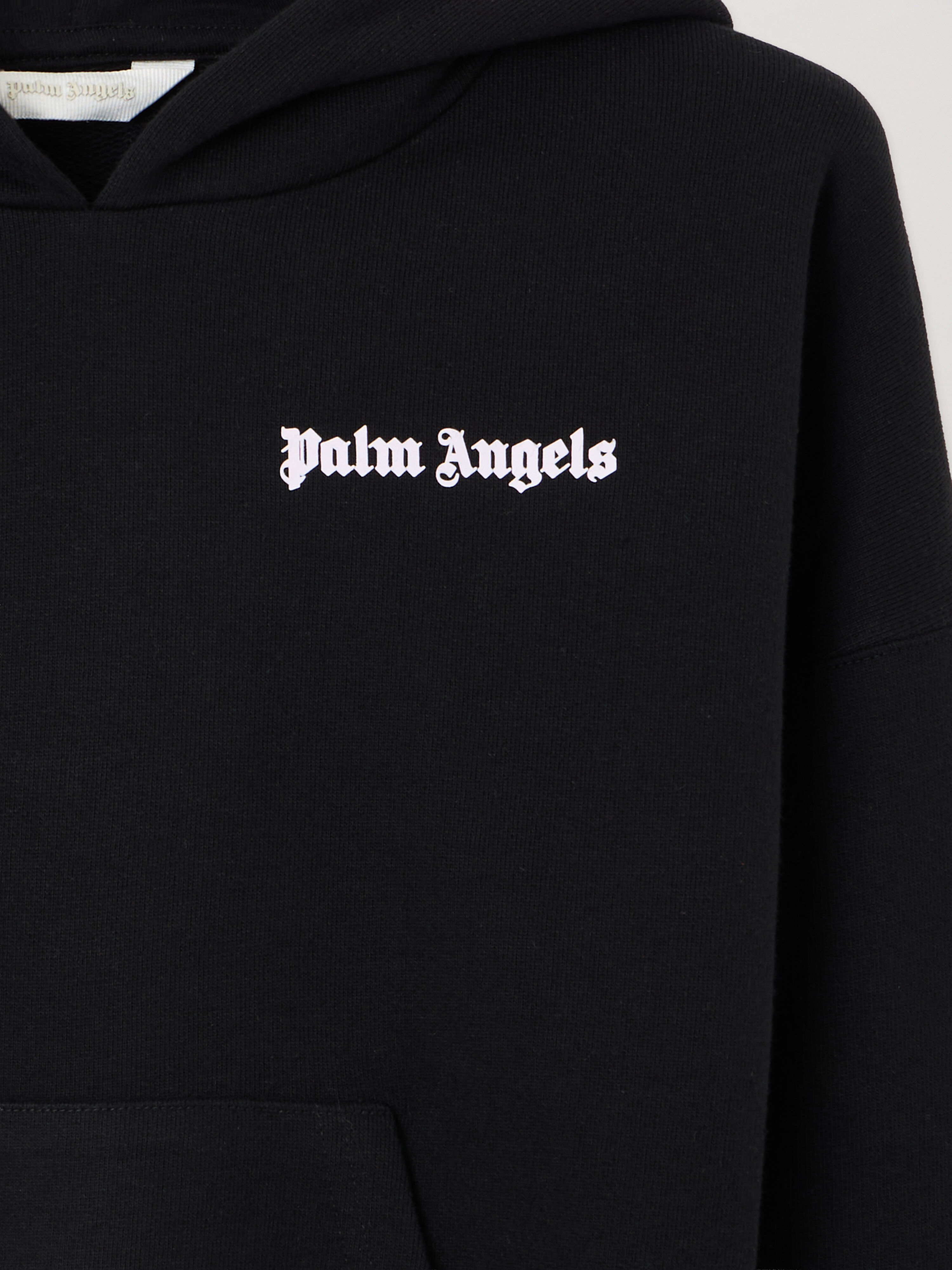 PALM ANGELS Overlogo Over Fit Hoodie NERO/BLACK PGBB014S26FLE001