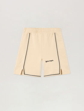 PALM ANGELS Minitrack Sweatshorts SABBIA/SAND PBCI007S26FLE001