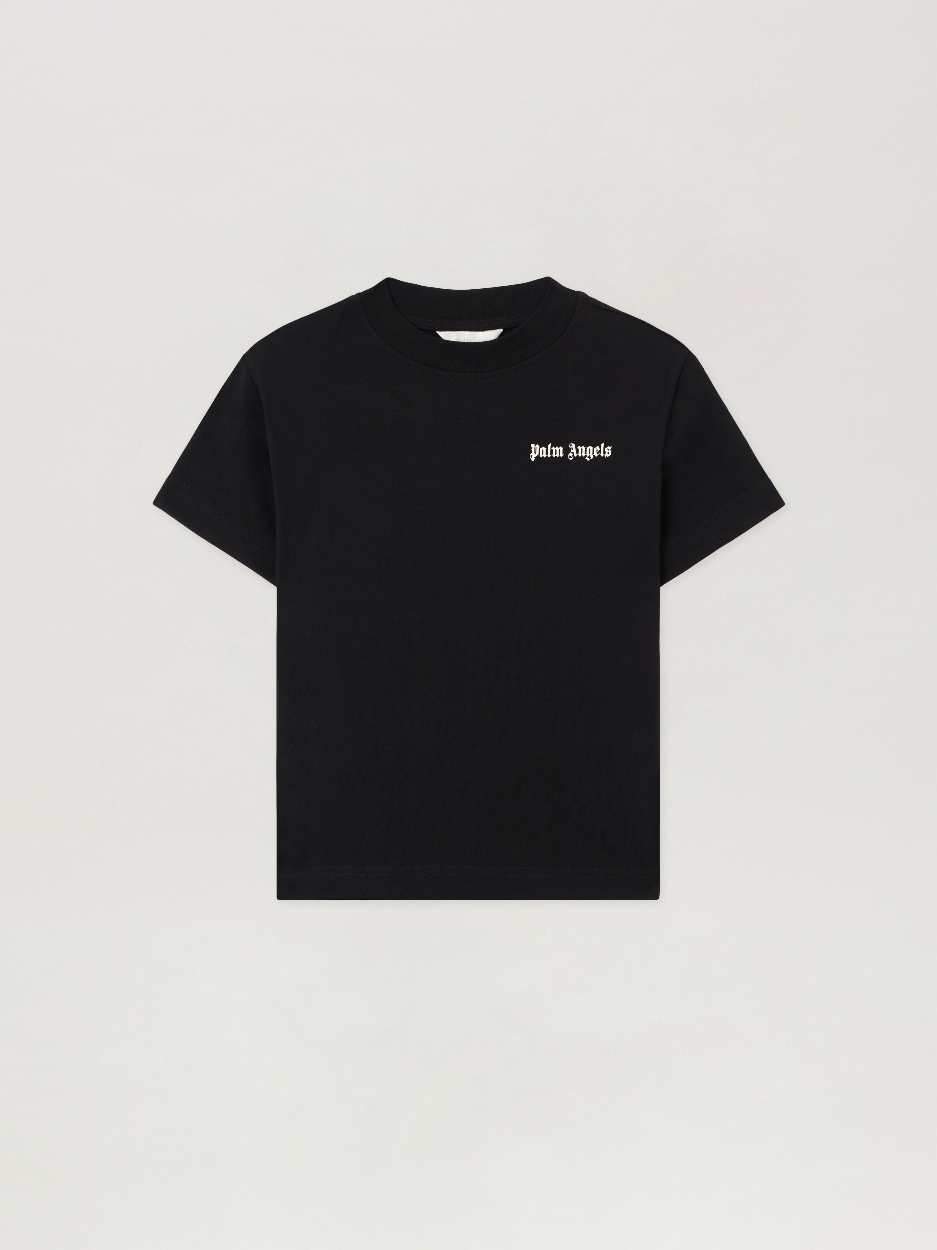 PALM ANGELS Logo. T-Shirt NERO/BLACK PBAA003S26JER002
