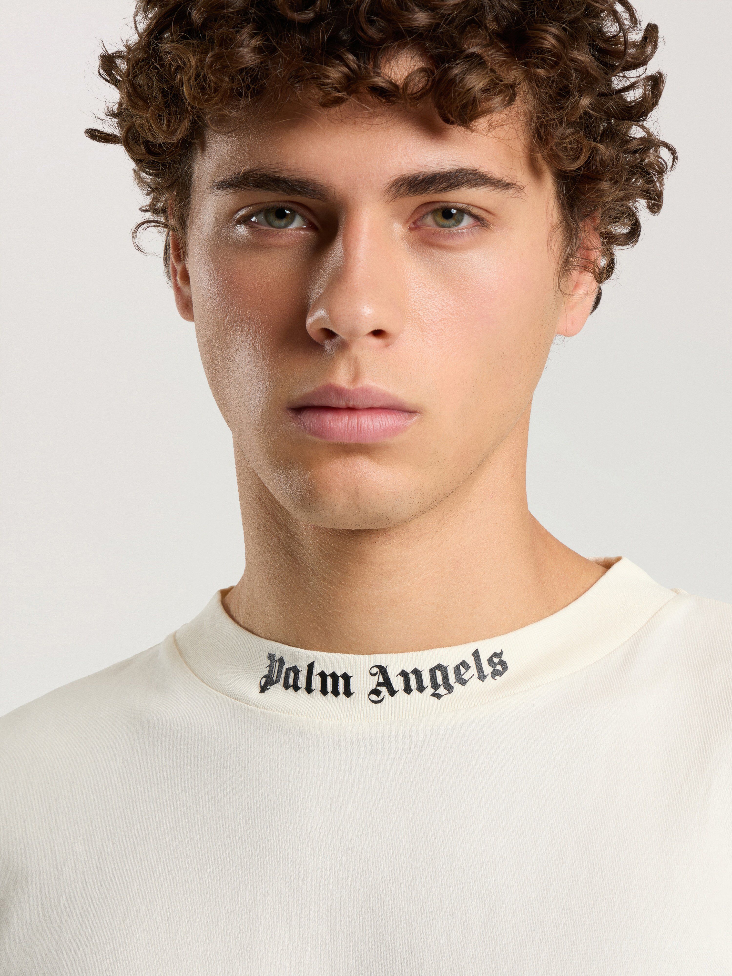 Classic Logo Over T-Shirt PALM ANGELS Classic Logo Over T-Shirt OFF WHITE - BLACK PAMAA05F26JR02