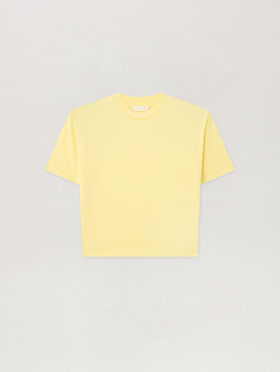 PALM ANGELS Overlogo Over T-Shirt GIALLO/YELLOW PGAA001S26JER001