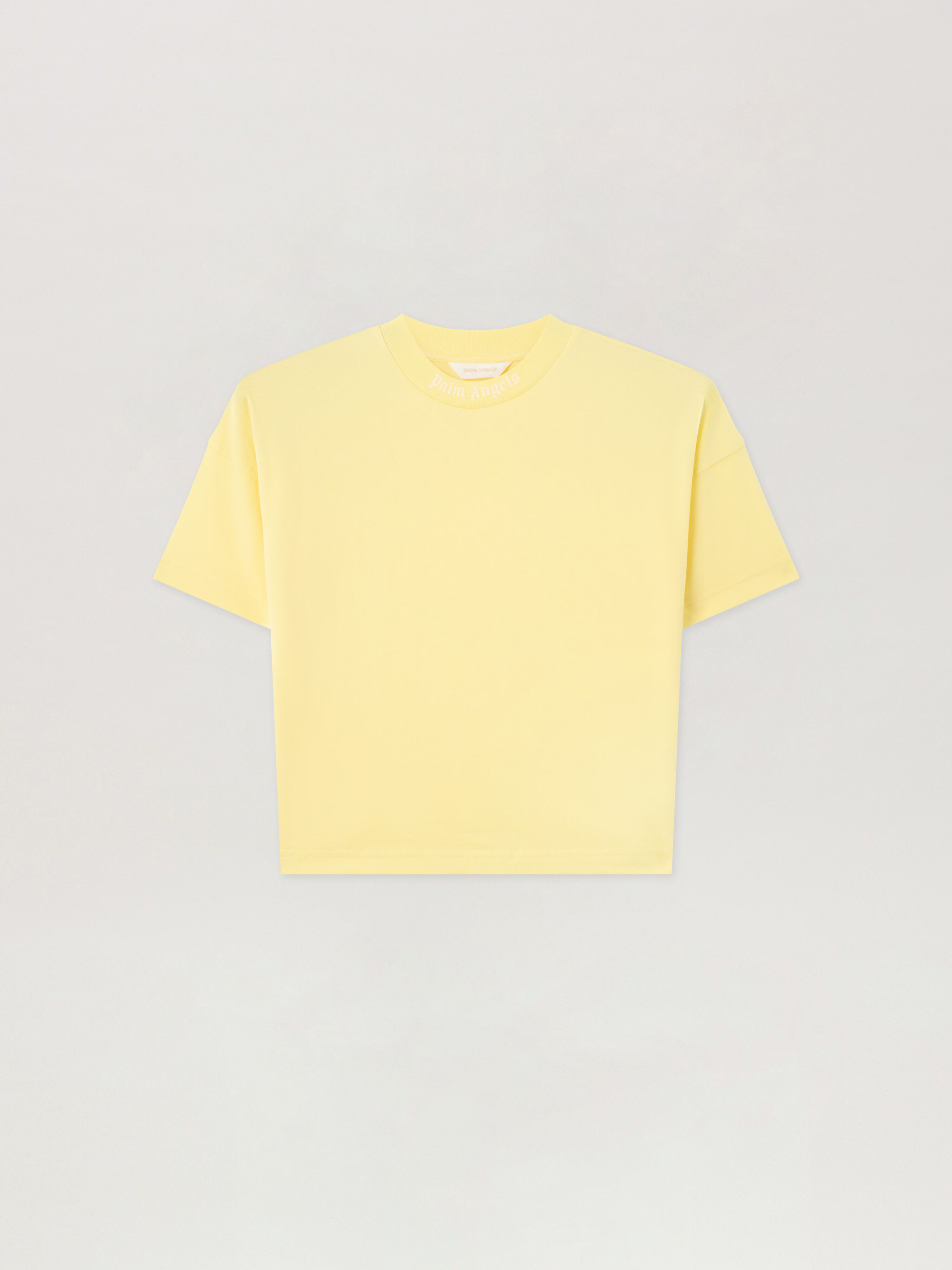 PALM ANGELS Overlogo Over T-Shirt GIALLO/YELLOW PGAA001S26JER001
