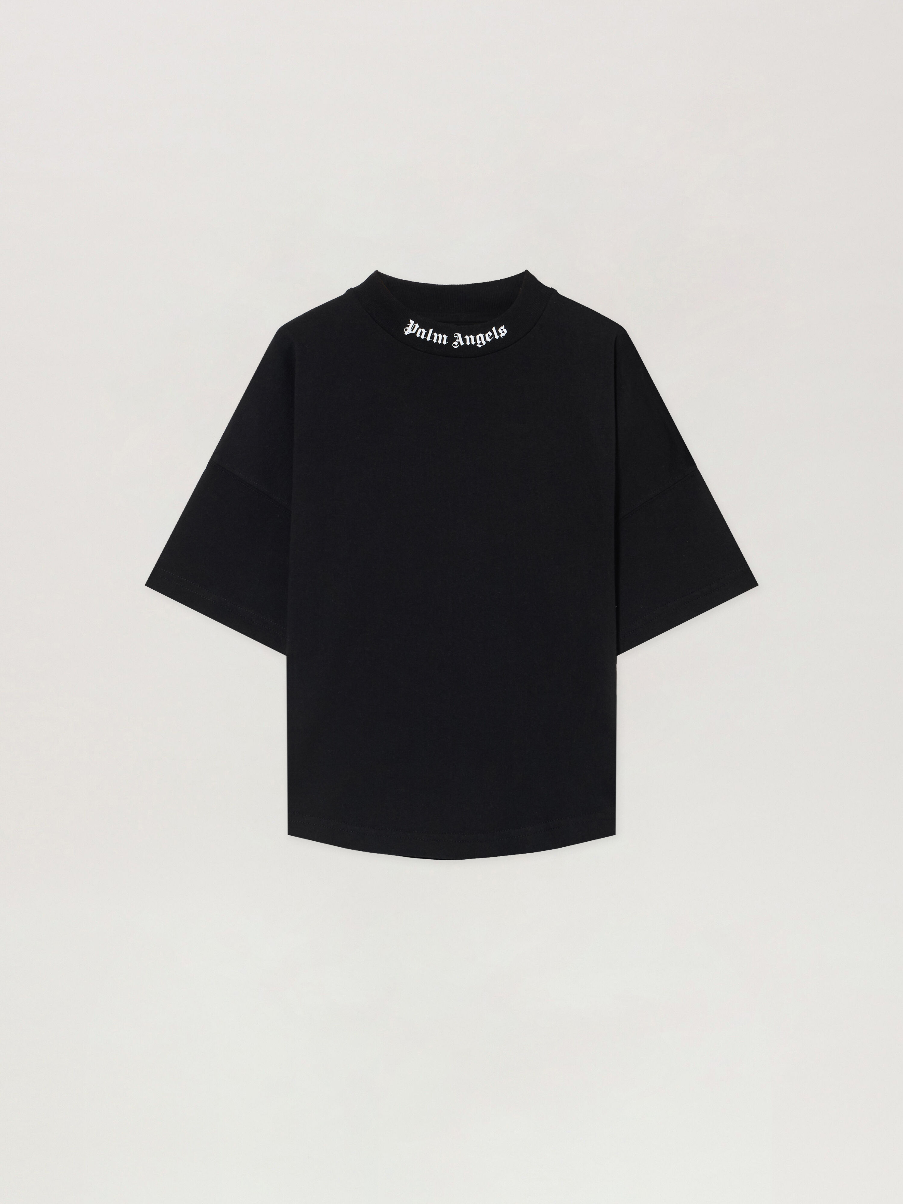 PALM ANGELS Classic Overlogo T-Shirt S/S BLACK WHITE PGAA001C99JER001