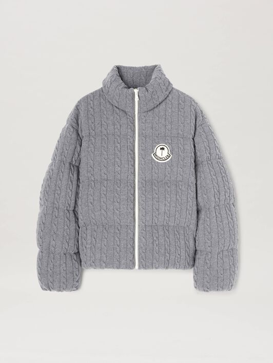PALM ANGELS  Austru down jacket Moncler x Palm Angels GREY - WHITE PMEJ007T25KNI001