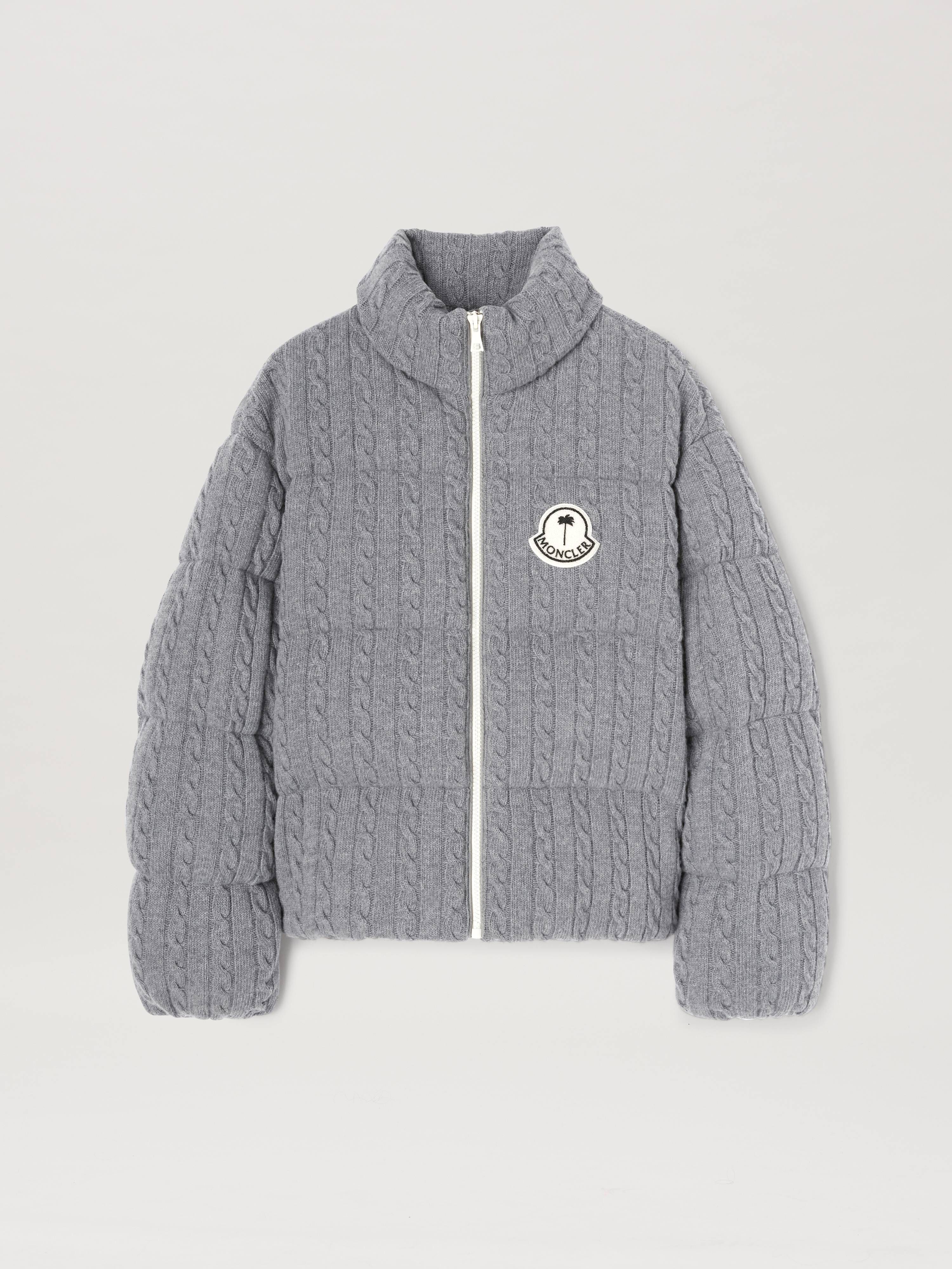 PALM ANGELS  Austru down jacket Moncler x Palm Angels GREY - WHITE PMEJ007T25KNI001
