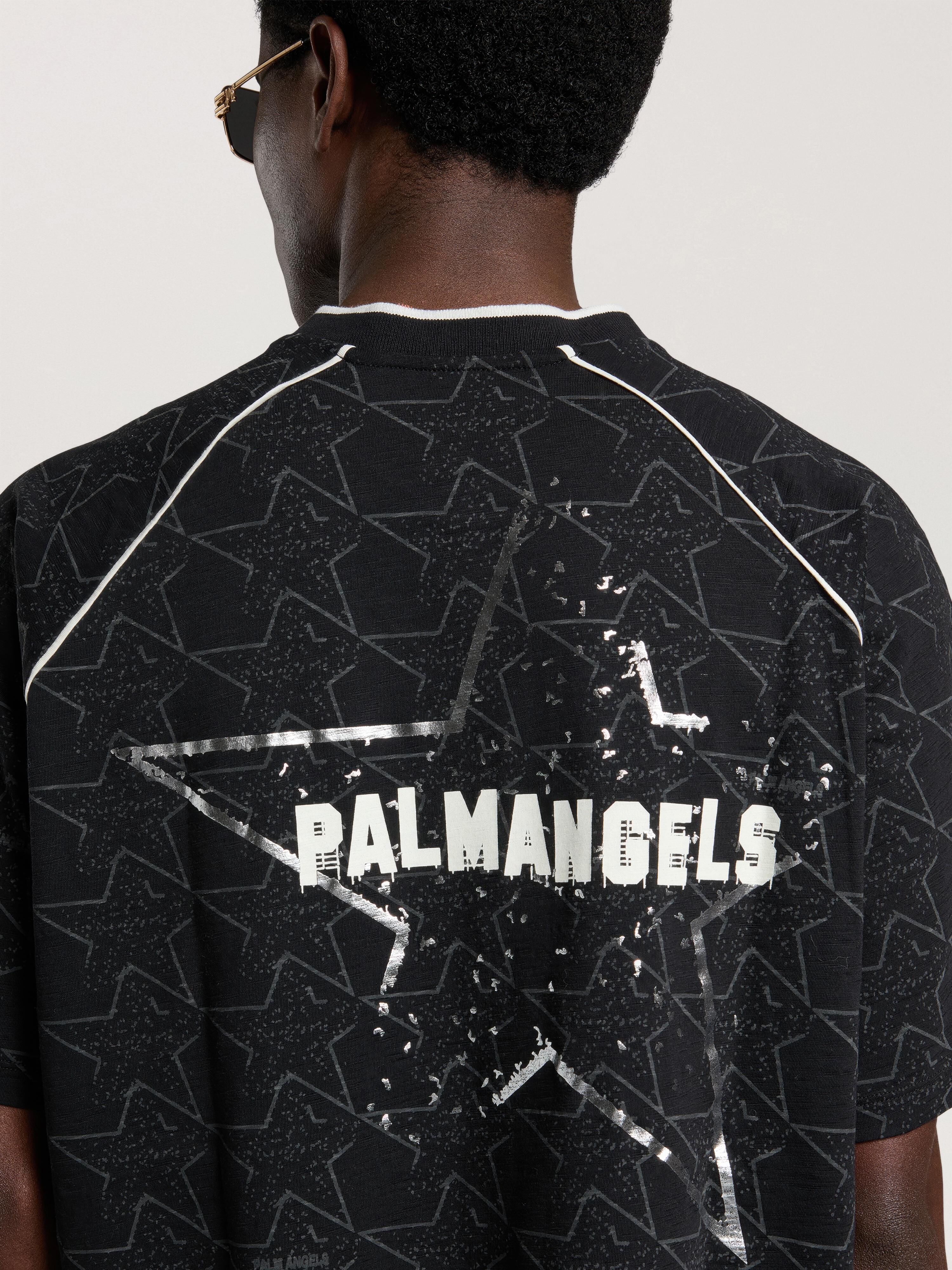 Starry Palm Allover Reg T-Shirt PALM ANGELS Starry Palm Allover Reg T-Shirt BLACK - OFF WHITE PAMAA09W26JR02