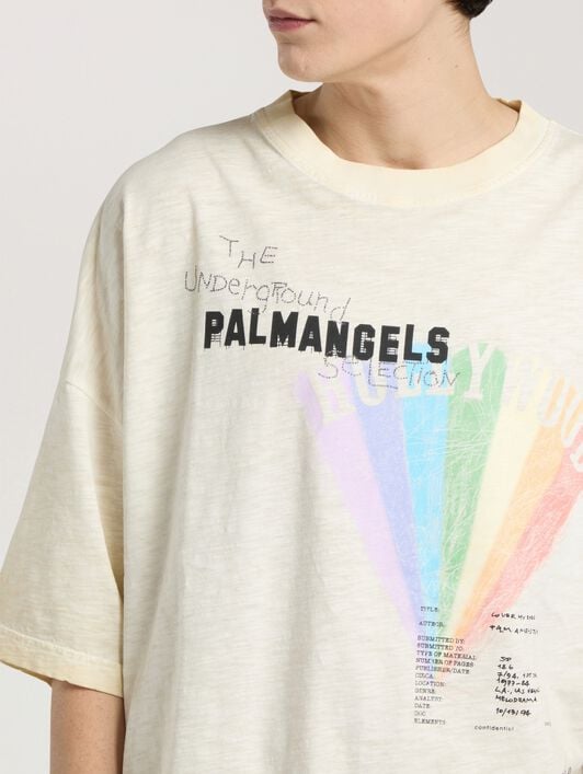 Neon Boulevard Loose T-Shirt PALM ANGELS Neon Boulevard Loose T-Shirt LIGHT GREY - MULTICOLOR PAMAA03W26JR08