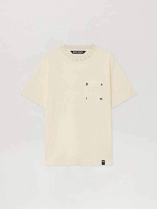 T-Shirt Palm PALM ANGELS T-Shirt Palm OFF WHITE - LIGHT GREY PAMAA08F26JR01