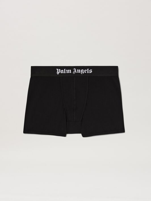 PALM ANGELS  Logo band blpack boxer BLACK - BLACK PMUH003S25FAB001