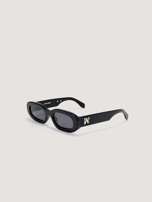 Yolo Black Lens Sunglasses PALM ANGELS Yolo Black Lens Sunglasses SHINY BLACK PA1032100753