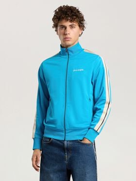 PALM ANGELS Classic Logo Track Jacket MEDIUM BLUE - OFF WHITE PAMBD01F26FB01