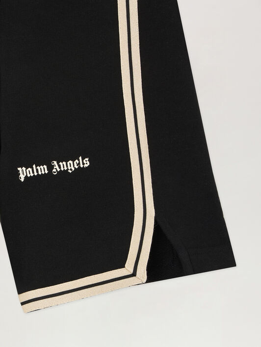 PALM ANGELS Minitrack Sweatshorts NERO/BLACK PBCI007S26FLE001