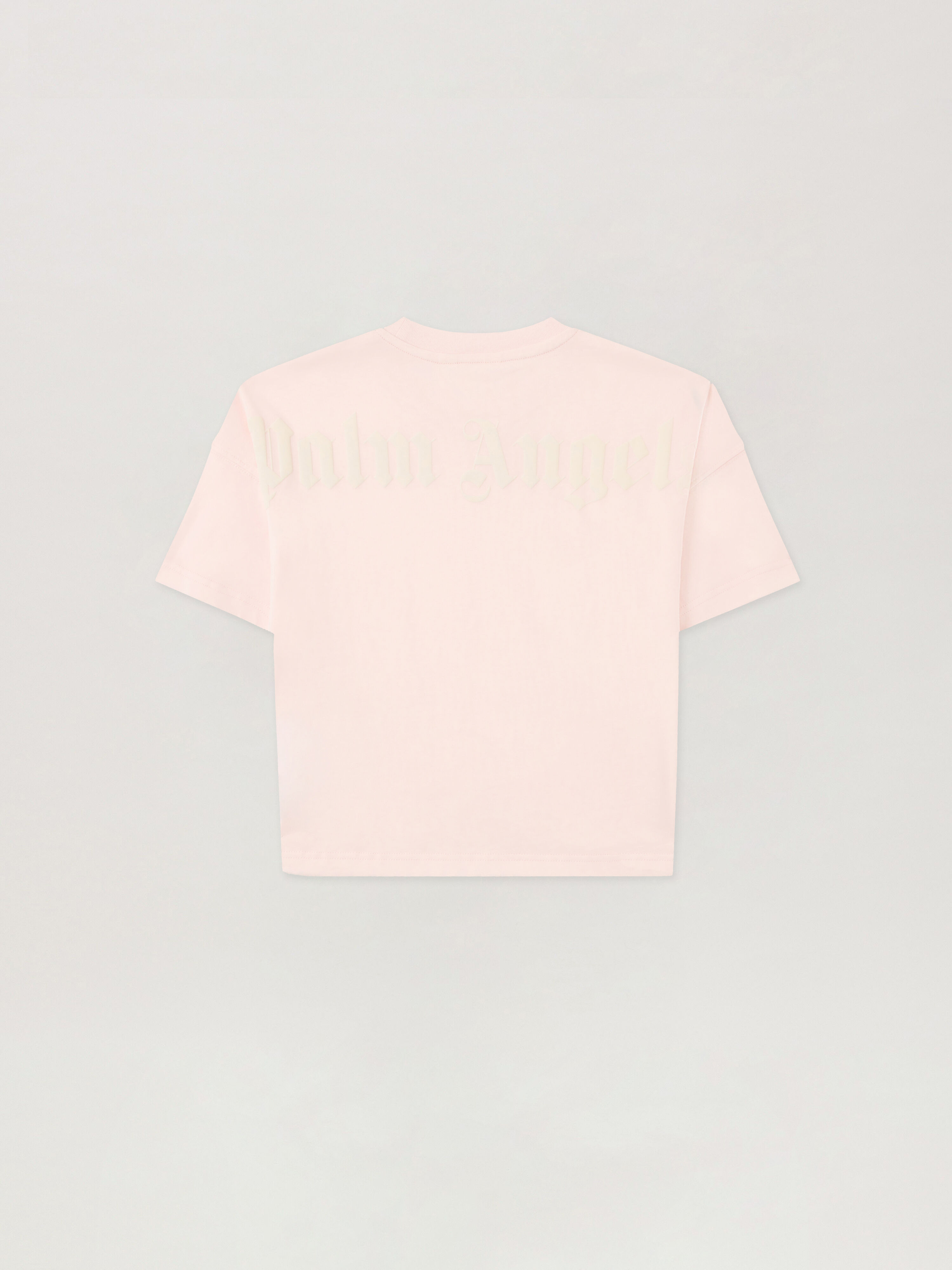 PALM ANGELS Overlogo Over T-Shirt ROSA/PINK PGAA001S26JER001