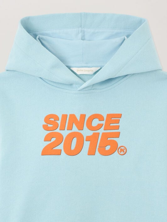 PALM ANGELS Since 2015 Hoodie BLU BIMBO/ BABY BLUE PBBB012S26FLE008