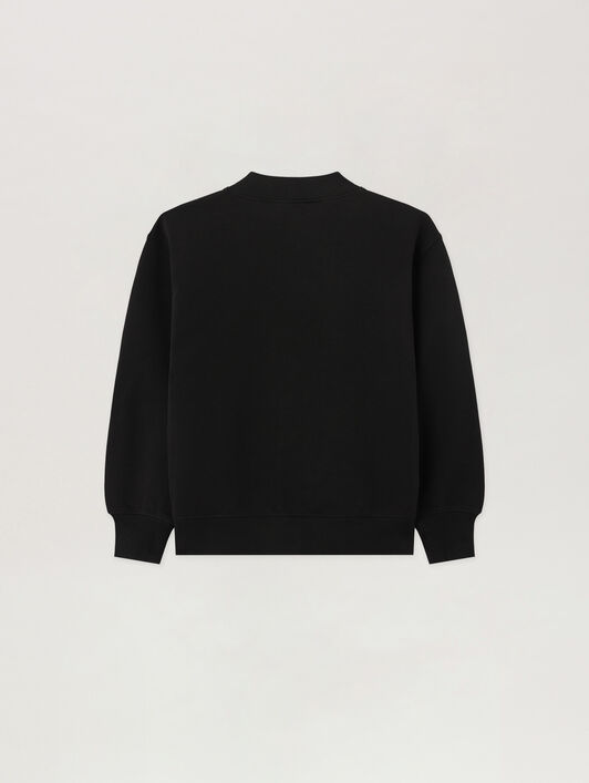 PALM ANGELS Blurred Bear Crewneck NERO/BLACK PBBA012S26FLE006