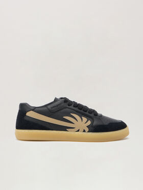 PALM ANGELS New Palm 1 BLACK - BEIGE PMIA099F25LEA001